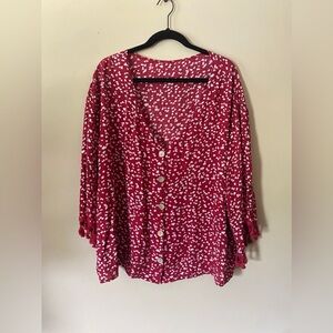 SHEIN Buttoned Top